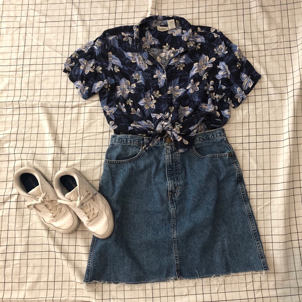 Vintage Eddie Bauer Denim Skirt